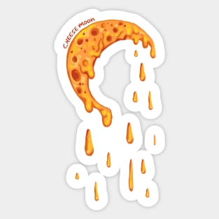 Cheese moon Sticker